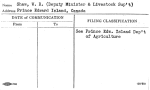 Shaw, W.R. (Deputy Minister & Livestock Sup't)