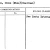 Sheehan, Irene (Miss) (Chairman)