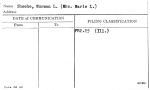 Sheehe, Norman L. (Mrs. Marie L.)