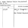 Sheets, Elmer (Editor Toilet Requisites)