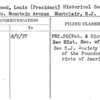 Sherwood, Louis (President) Historical Soc.of Hudson Co.