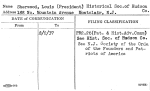 Sherwood, Louis (President) Historical Soc.of Hudson Co.