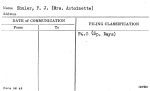Shuler, F.J. (Mrs. Antoinette)