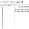 Shutteworth, Robert (Post Adjutant)