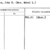 Sickles, John E. (Mrs. Mabel L.)
