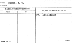 Sidman, M.C.