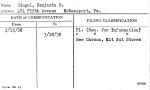 Siegel, Benjamin O.