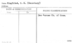 Siegfried, C.K. (Secretary)
