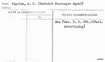 Sigelen, A.C. (District Passenger Agent)