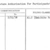 Signature Authorization for Participants' Representatives