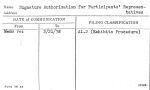Signature Authorization for Participants' Representatives