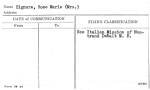 Signore, Rose Marie (Mrs.)