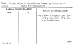 Signs, Rules & Regulations Covering Erection of Signs for Exhibitors