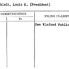 Silberkleit, Louis H. (President)