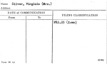 Silver, Virginia (Mrs.)