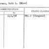 Silverman, Ruth L. (Miss)