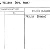 Simons, William (Mrs. Emma)