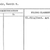 Sinclair, Gerrit V.