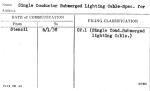 Single Conductor Submerged Lighting Cable-Spec. for