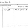 Singleton, John M.