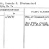 Sinnott, Francis J. (Postmaster)