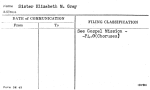 Sister Elizabeth M. Gray