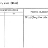 Skinner, Joan (Miss)