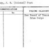 Slattery, J.R. (Colonel) Post