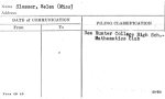 Slosser, Helen (Miss)