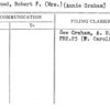 Smallwood, Robert F. (Mrs.) (Annie Graham)