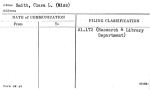 Smith, Clara L. (Miss)