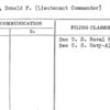 Smith, Donald F. (Lieutenant Commander)