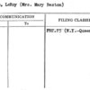 Smith, LeRoy (Mrs. Mary Beston)