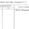 Smith, Walter Dent (Mrs. Elizabeth F.)