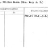 Smith, William Mason (Mrs. Mary A.E.)