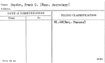 Snyder, Frank G. (Exec. Secretary)