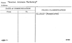 Social Science Workshop