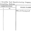 Social Security Card Manufacturing Company