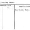 Social Security Numbers