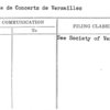 Societe de Concerts de Versailles
