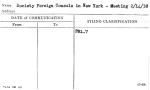 Society Foreign Consuls in New York - Meeting 2/14/38