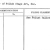 Society of Polish Stage Art, Inc.