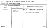 Society of Virginia Women in New York