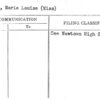 Soley, Marie Louise (Miss)