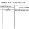 Sound Coverage Plan--Recommendations
