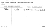 Sound Coverage Plan--Recommendations