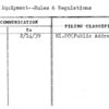 Sound Equipment--Rules & Regulations