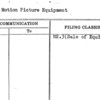 Sound Motion Picture Equipment