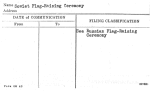 Soviet Flag-Raising Ceremony