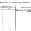 Space Allocation for Operations Department